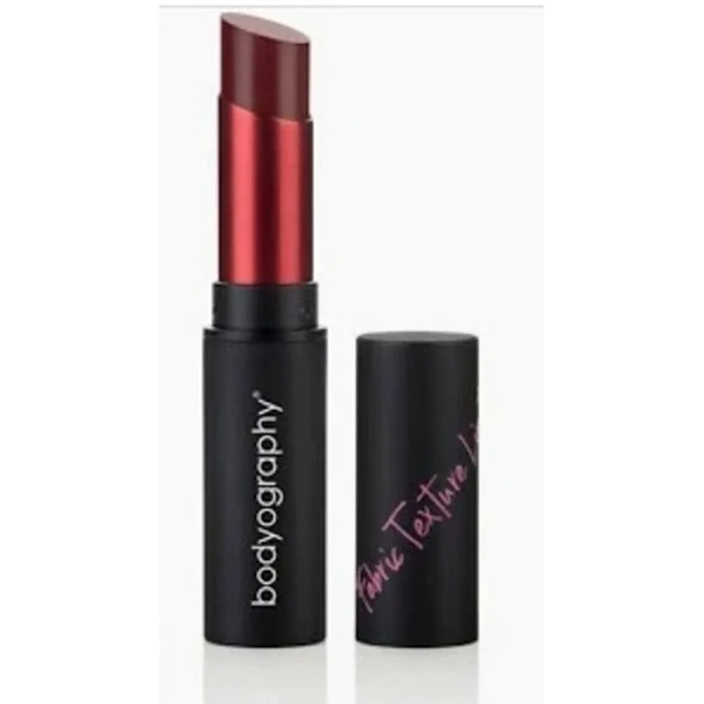 Bodyography Fabric Texture Lipstick Deep Red Professional Makeup New in Box